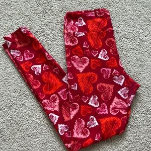 LuLaRoe Heart Print Legging
